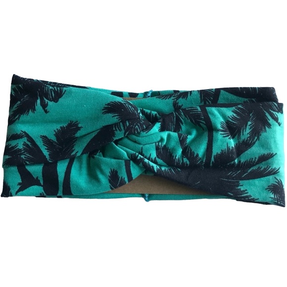 Teal Palm Tree Headband - Picture 4 of 5